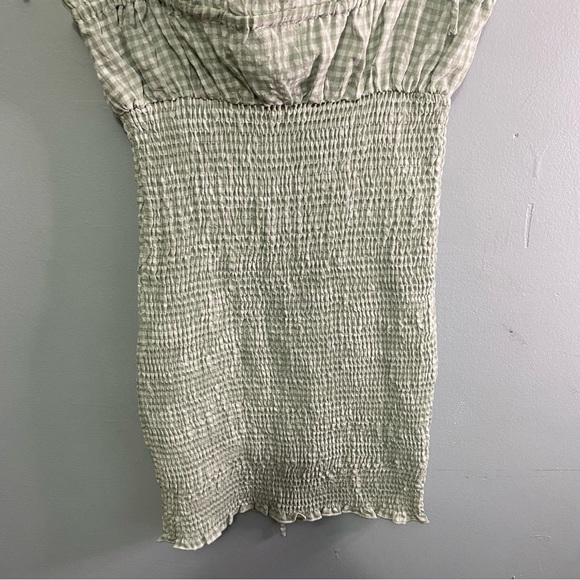 Princess Polly KORINA MINI DRESS GINGHAM GREEN - Picture 12 of 13